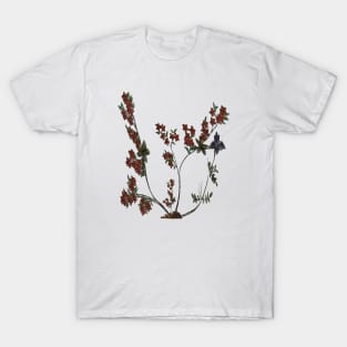 Red Japanese Flower T-Shirt